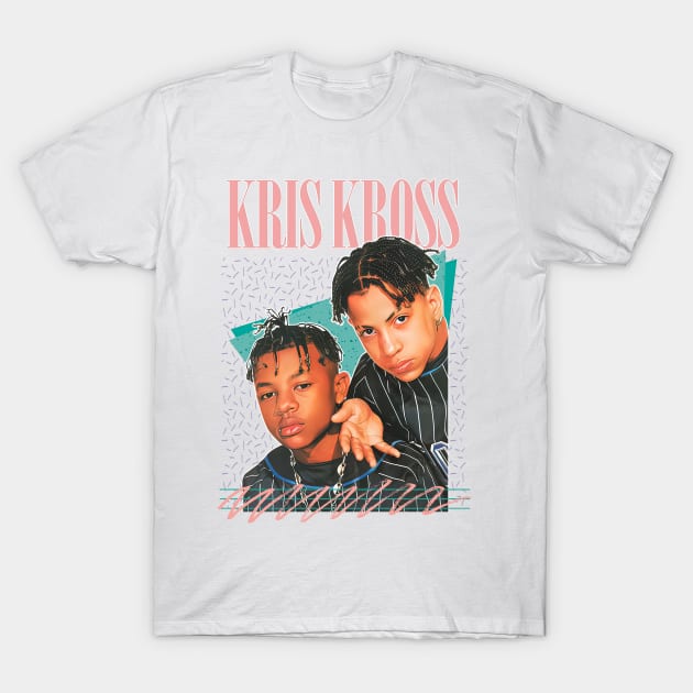 Kris Kross \/\/\/ 90s Aesthetic Fan Art Design T-Shirt by DankFutura